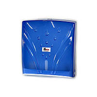 Диспенсер для полотенец Z-сложения пластиковый диспенсер для бумажных полотенец на 300 шт (Прозрачный голубой)