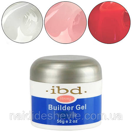 Гель для нарощування та зміцнення нігтів Builder gel IBD, 56 мл., фото 2