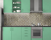 Кухонная панель на фартук с текстурой ПЭТ 62х205 см, 1,2 мм