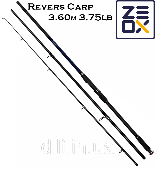Коропове вудлище Zeox Revers Carp 3.60 м 3.75 lb