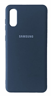 Накладка Silicone Case Full Samsung A02 A022 - Navy Blue