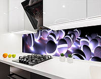 Наклейка на кухонный фартук 60 х 200 см, фотопечать с защитной ламинацией светлые шары (БП-s_ab180)