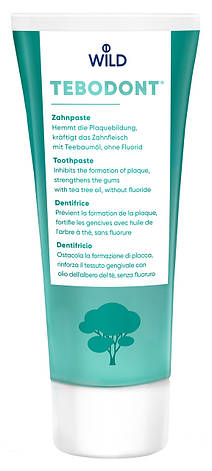 Зубна паста TEBODONT з олією чайного дерева, без фториду, 75 мл, фото 1