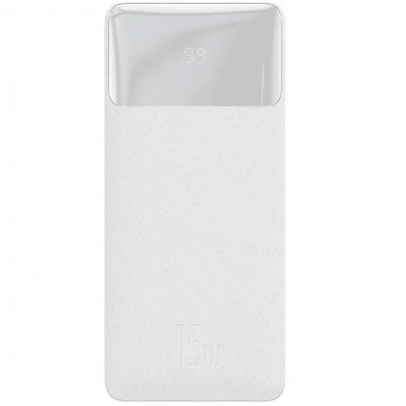 Купить УМБ 20000mAh Baseus 15W Bipow Overseas White, цена 899 ₴ — Prom ...