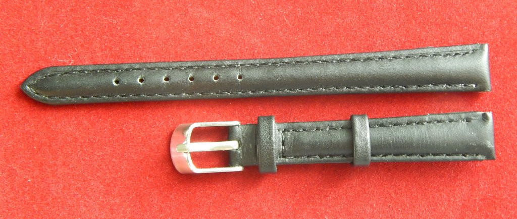 Ремінець шкіряний NAGATA (ІСПАНІЯ) 12 мм, чорний