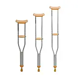 Милиця пахвова алюмінієва сіра регульована 115 — 135 см Karadeniz Medical PR-911M, фото 2