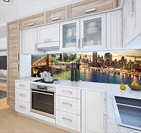 Панель на кухонный фартук под стекло с видом на бруклинский мост, с двухсторонним скотчем 62 х 205 см, 1,2 мм