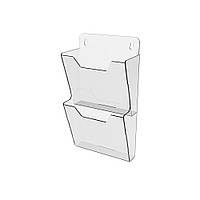 Кишені буклетниця EKOSTAR А4 2-х яр вертикальна