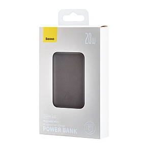 Power Bank Baseus Magnetic Mini Wireless Fast Charge Power Bank 10000mAh 20W Black (PPCX030001), фото 3