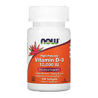 Витамин NOW Vitamin D-3 250 mcg (10,000 IU) (120 softgels)