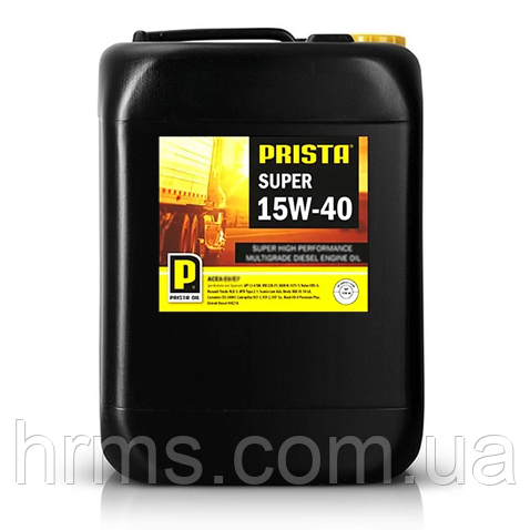 Олива моторна 15W-40 PRISTA SUPER 15W-40 канистра 20 л (PRISTA SUPER BENZIN 15W-40)