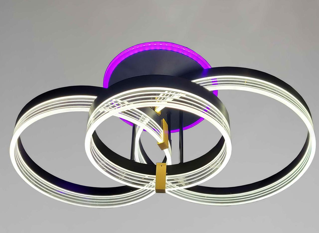 Люстра стельова світлодіодна с пультом MX9010-3RGB
