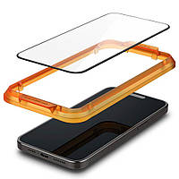 Захисне скло Spigen для iPhone 15 Pro - ALIGNmaster (1 шт), Black (AGL06895)