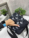 АКЦІЯ! NB - чорна тканинна сумочка на одне відділення на блискавці (5117), фото 2
