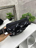 АКЦІЯ! NB - чорна тканинна сумочка на одне відділення на блискавці (5117), фото 4