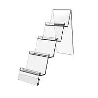 Підставка EKOSTAR під портмоне чотириярусна з бортиками і цінником