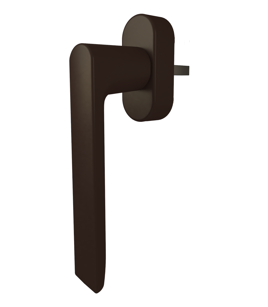 Ручка віконна Astex для металопластикового вікна WH 008 коричнева (РАЛ 8019)