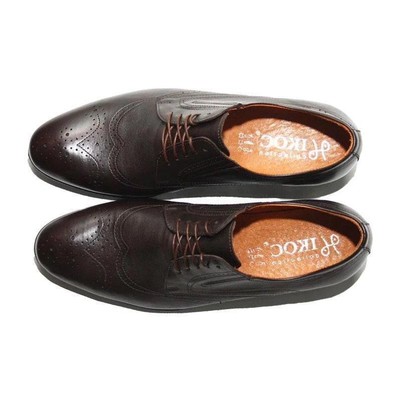 Коричневі туфлі дербі., фото 1