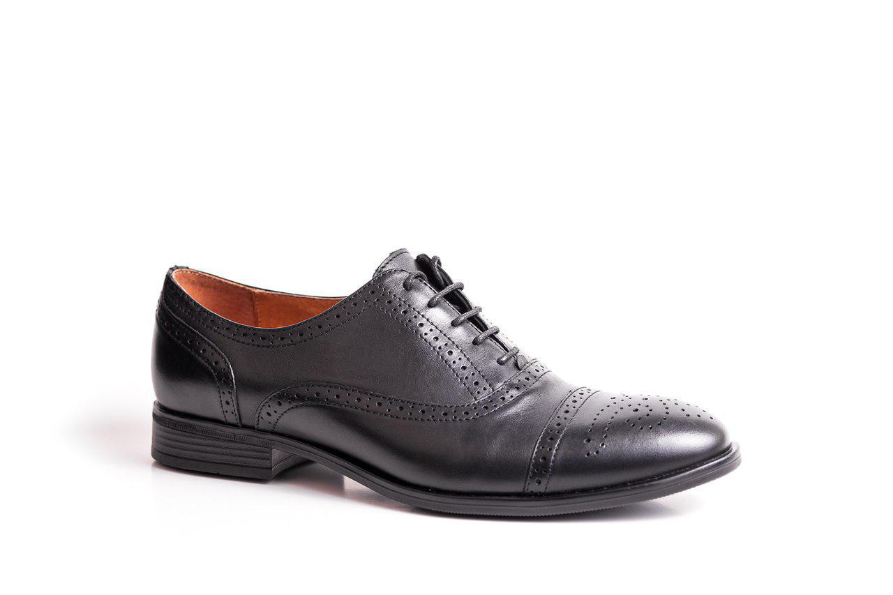 Туфлі броги, чорні., фото 1