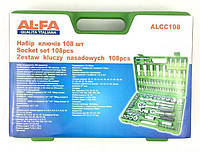 Набор головок ключей инструментов AL-FA ALCC108, 108 шт
