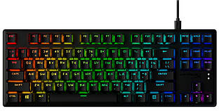 Клавіатура механічна HyperX Alloy Origins Core PBT 87key, Red, USB-A, EN/UA, RGB, чорний Baumar - Порадуй Себе