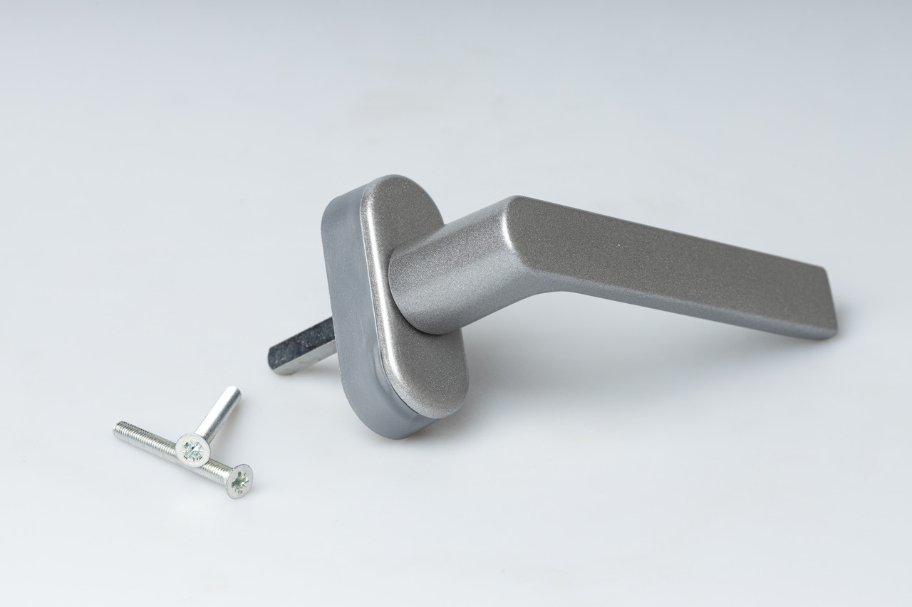 Ручка віконна Astex для металопластикового вікна WH 007 титан (F9)