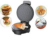 Вафельниця для тонких вафель Edenberg EB-64409 1500 Вт для ріжків трубочок з антипригарним покриттям Чорний, фото 6