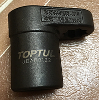 Головка для зняття датчика рівня кисню (лямбда зонда) TOPTUL 1/2" 22мм JDAR0122
