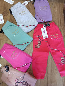 Спортивні штани теплі для дівчат 1-4 роки. Туреччина.