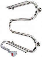 Сушарка для рушників LARIS Змійовик 25 РС3 500х500 з двома поличками лівобічна