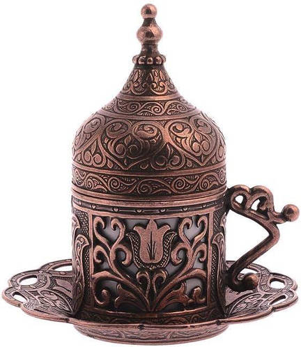 Турецкая чашка Демитас Acar с блюдцем 50мл. Медь(YP) (ID#1778347625 ...