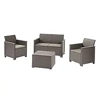 Комплект пластиковой садовой мебели Keter Elodie 2 Seater Sofa Set 246155 капучино (254091)