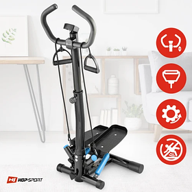 Степер для дому зі стійкою Hop-Sport HS-055S Noble blue, тренажер для тренувань різних груп м'язів.