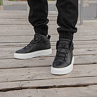 Черные кожаные ботинки для мужчин 41 и 45 размер