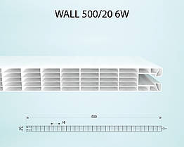 Фасадна модульна система WALL 500/20мм 6W опал