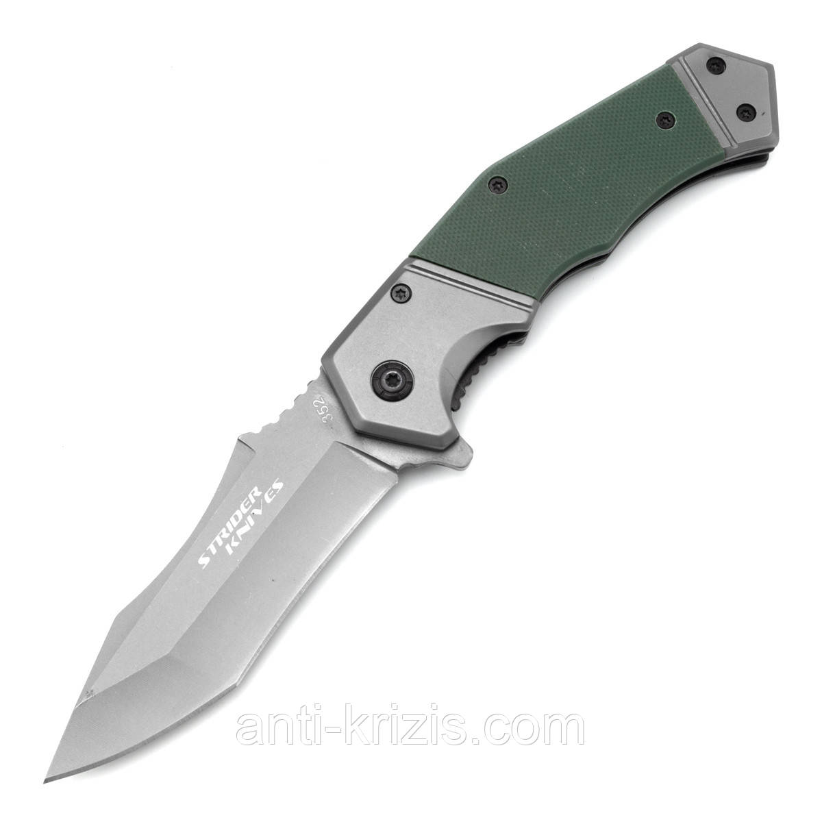 Ніж складаний тактичний Strider Knives 352 Зелений, фото 1