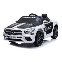 Детский электромобиль с музыкой Mercedes SL500 Police Bambi M 4866EBLR-1-2 Белый