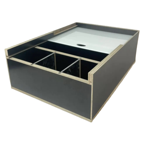 Органайзер Каса для кав'ярні 28 на 20 см Чорна, фото 1