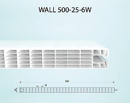 Фасадна модульна система WALL 500/25мм 6W опал