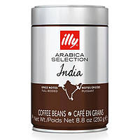 Крепкий итальянский кофе в зернах ILLY Monoarabica India 250 грамм, Эспрессо Италия