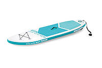 Надувная доска для SUP серфинга Intex 240x76x13 см доска для плавания 68241 с веслом бирюзовый