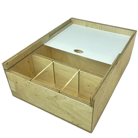 Органайзер Каса для кав'ярні 28 на 20 см Натуральне Дерево