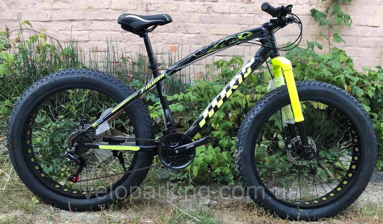 Велосипед позашляховик фетбайк Top Leopard 26 (fatbike) з амортизатором фетбайк