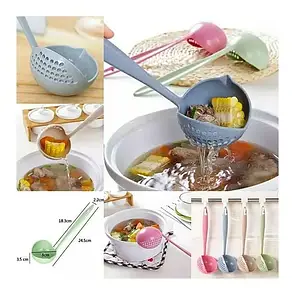 Ополоник MagicKitchen 2 в 1 з ситом 24.5х8 см