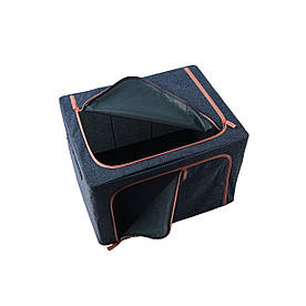 Коробка-органайзер для зберігання із застібкою та ручками 22 л