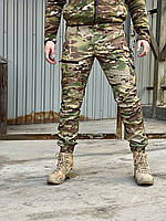 Тактические зимние мультикам штаны Softshell на флисе военные ,Утепленные армейские брюки камуфляж ВСУ прочные