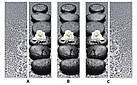 Вінілова наклейка на холодильник, ряд каменів з квіткою, 180х60 см - Лицьова (В), з ламінуванням, фото 6
