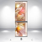 Наклейка на холодильник, квітковий мотив, 180х60 см - Лицьова (В), з ламінуванням, фото 3