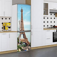 Наклейки для холодильника, эйфелева башня, 180х60 см - Лицевая(В), с ламинацией