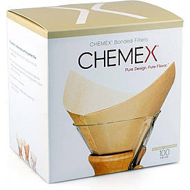Фільтри для Кемекса Chemex 6/8/10 cup (Натуральні 100 шт.) FSU-100